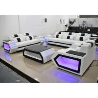 AEA Sofagarnitur weiße couch set 321 sitzer polster eckgarnituren wohnzimmer sofas