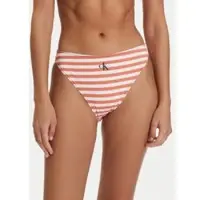 Calvin Klein Femmes, Bikini, Bikini échancré, Multicolore, Orange, (L)