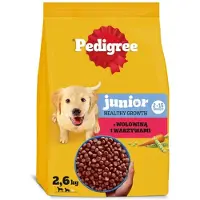 Pedigree Junior Bœuf & légumes, croquettes pour chiot de race moyenne & grande 2,6 kg