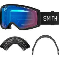 Smith - Masque de VTT - Rhythm Mtb + Dirt Screen Black Chromapop Contrast Rose Flash Af en Silicone - Noir