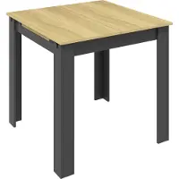 VCM Table à manger extensible, table de cuisine en bois 80-120 cm, table à manger compacte pour cuisine & salle à manger, table Pesoli