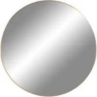 Ebuy24 Jeanne Miroir Ø 60 cm, cadre en look laiton.