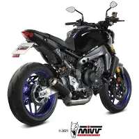 MIVV X-m1 Yamaha Mt-09/sp/fz-09 2021-23 Y.066.lc4b Homologated Full Line System Argenté Homologated