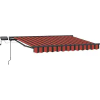 vidaXL Armature de store manuelle avec LED 2,5 x 2 m