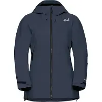 Jack Wolfskin Flowline Pro 2L Ins, veste de ski, femme, bleu foncé