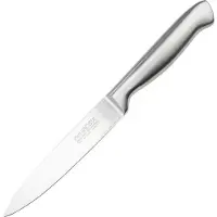 Fackelmann Nirosta 41830 Couteau De Cuisine, Couteau À Découper, Lame De 12cm, Argenté, Acier Inoxydable, 24x2,5cm