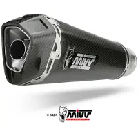 MIVV Delta Race Yamaha Mt-09/sp/fz-09 2021-23 Y.066.ldrc Homologated Full Line System Argenté Homologated