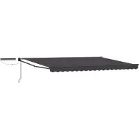 vidaXL Store électrique rétractable, anthracite, 4 x 3 m