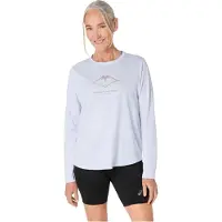 Asics T-shirt 'Fujitrail Logo LS' bleu