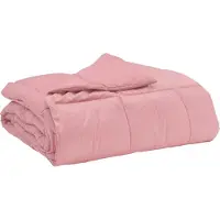 vidaXL Couette toutes saisons rembourrée rose 200 x 220 cm microfibre