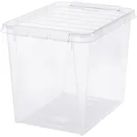 Smartstore 3542270 Boîte de rangement CLASSIC 52 L, clips : blanc