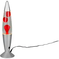 RL LIVE YOUR LIGHT Lampe à lave Vesuv argent avec rouge