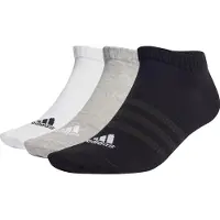 Adidas Chaussettes de sport 'Thin and Light Sportswear Low-Cut 3 Pairs' gris / noir / blanc