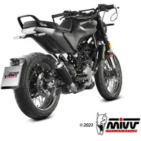 MIVV X-m1 Husqvarna Svartpilen 125 2021-23 Hu.005.lc4b Homologated Slip On Muffler Argenté Homologated
