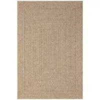 Un Amour De Tapis Tapis d'intérieur/d'extérieur LYN13 REZY 1, aspect jute ton sur ton