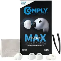 Comply Embouts TrueGrip MAX pour AirPods Pro 3, blancs, taille MIX