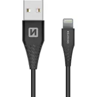 Swissten Câble de données Soft Silicone USB / Lightning 1.5 M 60W Noir