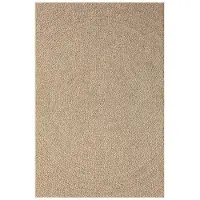 Un Amour De Tapis LYN13 REZY Tapis d'intérieur/d'extérieur, aspect jute, motif circulaire ton sur ton