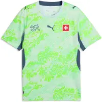 Puma Maillot 'SFV Away' gentiane / pomme / vert clair / blanc