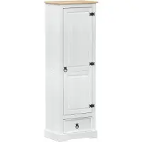 vidaXL Armoires blanches 55 x 38 x 170 cm en pin massif