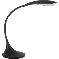Kanlux S.A. FRANCO LED Lampe de table noire, Réglable, 3000K, 590lm