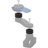 Quad Lock Jeu d'entretoises support guidon/rétroviseur (2x10mm))