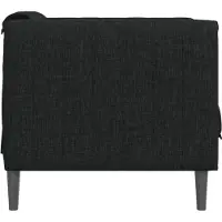 vidaXL Fauteuil noir tissu