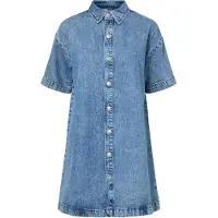 Pieces Robe-chemise 'PCSky' bleu denim