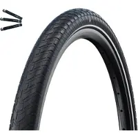 Bike-parts Schwalbe Pneus vélo 1 x Motion Big Apple RaceGuard ADDIX Green E-25 noir-reflex 55-406 (20 x 2.15) y compris démonte-pneus maxxi4you