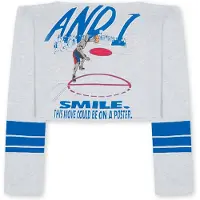 AND1 T-shirt bleu / gris / rouge