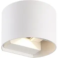 LED line LITE Applique murale extérieure LED 2x 3W 3000K blanc chaud IP54 CILINDER éclairage extérieur Applique murale blanche
