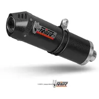 MIVV Oval Suzuki Gsf 650 Bandit 2007-15/gsx 650 F 2008-15 S.030.lec Homologated Slip On Muffler Argenté Homologated