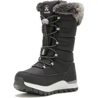 Kamik Chaussures d'hiver pour filles Prairier, modèle noir, chaussures de loisirs