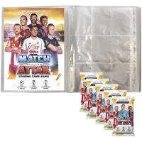 Topps - Match Attax Ligue des champions 2025/26 - Cartes à collectionner - 1 album vierge + 5 boosters