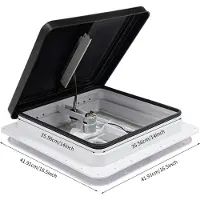 OEM Ventilateur de toit pour lucarne, installation facile, matériau durable, blanc