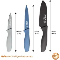 MasterChef Set de couteaux de cuisine 3 pièces