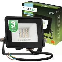 LUMILED Projecteur à LED 10W super lumineux Projecteur d'extérieur 900Lm Projecteur à LED pour l'extérieur IP65 étanche 6500K blanc froid Projecteurs noirs