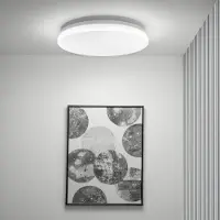 LUMILED LED Plafonnier 36W 3820 Lm Plafonnier 4000K Blanc neutre 41cm blanc rond Moderne pour salon chambre enfants, chambre à coucher