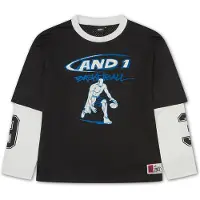 AND1 T-Shirt turquoise / noir / blanc