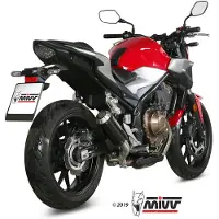 MIVV Mk3 Honda Cb 500 F 2019-24 H.075.sm3c Not Homologated Slip On Muffler Argenté Not Homologated