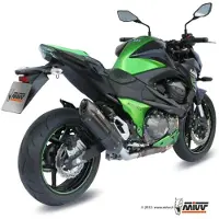 MIVV Suono Kawasaki Z800 2013-16 K.032.l9 Homologated Slip On Muffler Argenté Homologated