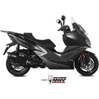 MIVV Mover Kymco Xciting 400i S 2019-20 Mv.ky.0001.lv Homologated Slip On Muffler Argenté Homologated