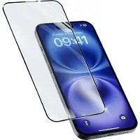 Cellularline Impact Glass Capsule (Apple iPhone 16 Plus), Téléphone portable : film de protection, Noir