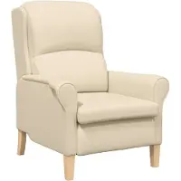 vidaXL fauteuil Crème 76 x 94 x 102 cm Tissu Sharpa