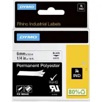 Dymo 1805442 - (6 mm) - Noir sur blanc - Ruban