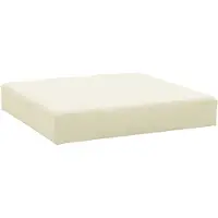 vidaXL Coussin de palette crème 60x60x9,5 cm tissu oxford