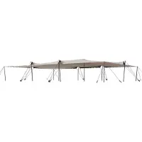 TOOLPORT Tente nomade 10,5 x 15 m, avec set de poteaux en aluminium, sable