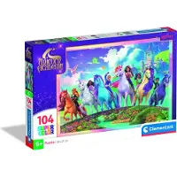 Clementoni CLE CLE puzzle 104 SuperKolor UnicornAcademy 25091