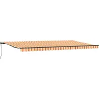 vidaXL Store extensible jaune et orange 600 x 300 cm