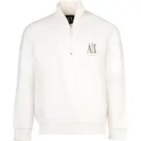 Armani Exchange Sweat-shirt beige foncé / blanc cassé